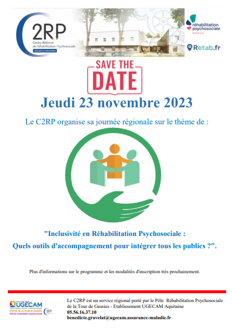 [Save the date] Journée annuelle de Réhabilitation Psychosociale
